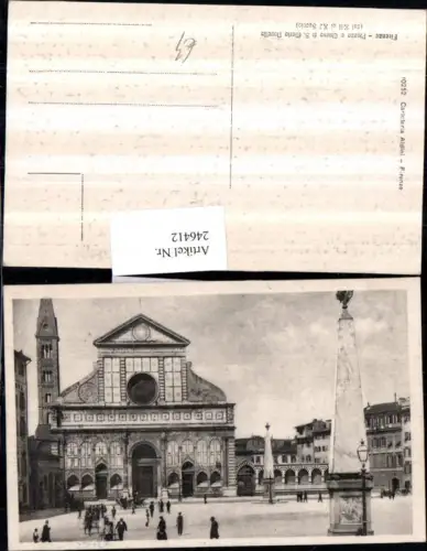 246412,Firenze Florenz Piazzo e Chiesa si S. Maria Novella Kirche
