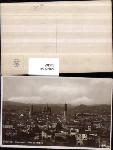 246468,Firenze Florenz Totale Panorama visto da Boboli