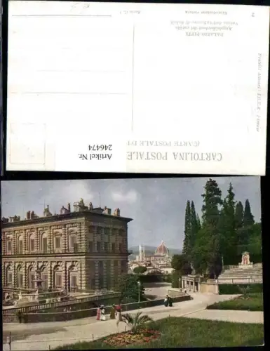246474,Firenze Florenz Palazzo Pitti Augolo nord-est del cortile Veduta dall'Anfiteatro di Boboli