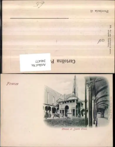 246477,Firenze Florenz Chiesa di Santa Croce Kirche pub Stengel u. Co 11356