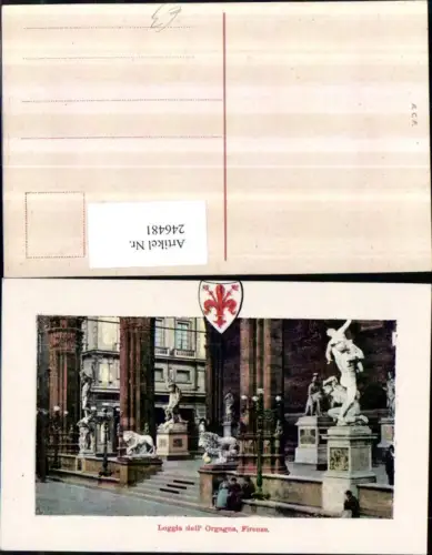 246481,Firenze Florenz Loggia dell Orgagna Orcagna Statuen