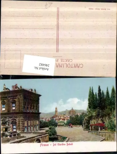 246482,Firenze Florenz Dal Giardino Boboli