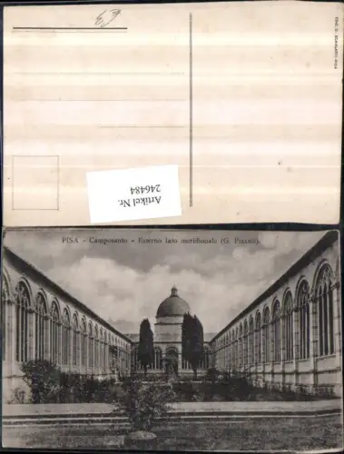 246484,Pisa Camposanto Esterno lato meridionale Friedhof