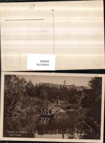 246494,Certosa di Firenze Florenz Lato Ovest Partie Ruderboot