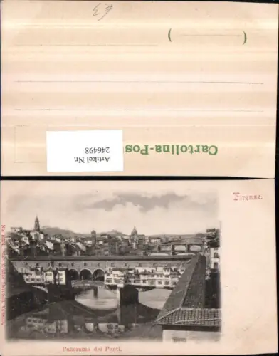 246498,Firenze Florenz Teilansicht Panorama die Ponti Brücken