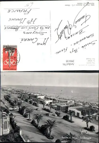 293135,Toscana Massa-Carrara Marina di Massa La Spiaggia Strand Promenade
