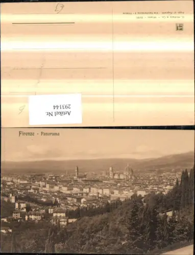 293144,Toscana Firenze Florenz Panorama Totale