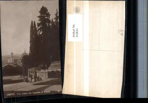 312831,Toscana Firenze Florenz Una veduta dal Giardino di Boboli Kuppel
