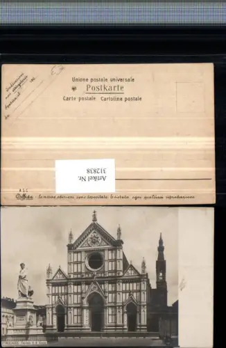 312838,Toscana Firenze Florenz Facciata di s. Croce Kirche Denkmal
