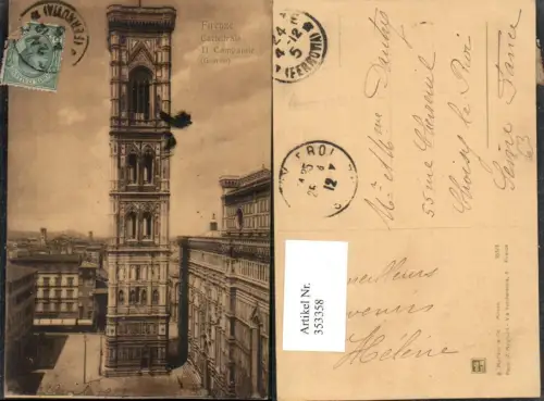 353358,Toscana Firenze Florenz Cattedrale Il Campanile Kirche Turm