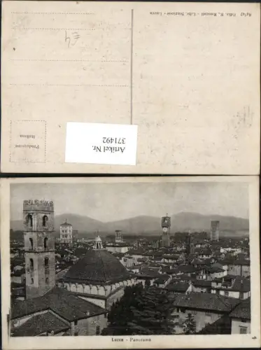 371492,Toscana Lucca Panorama Teilansicht Türme