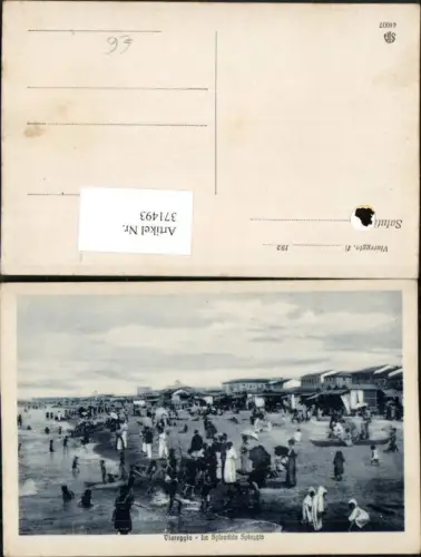 371493,Toscana Lucca Viareggio La Splendida Spiaggia Strand Strandleben