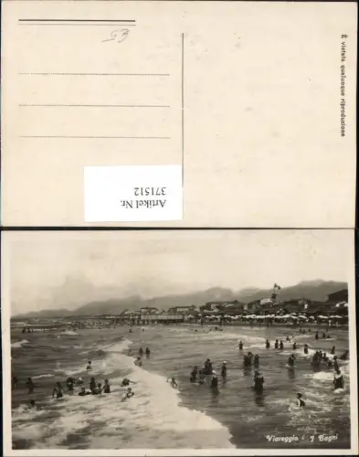 371512,Toscana Lucca Viareggio Bagni Strand Strandleben