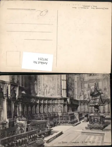 397251,Toscana Siena Cattedrale Il Coro Kirche Chor