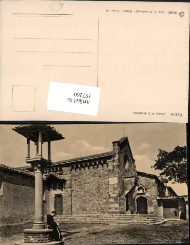 397260,Toscana Firenze Fiesole Chiesa di S. Francesco Kirche Mönch