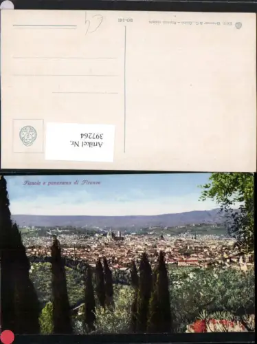 397264,Toscana Firenze Fiesole e panorama di Firenze Totale