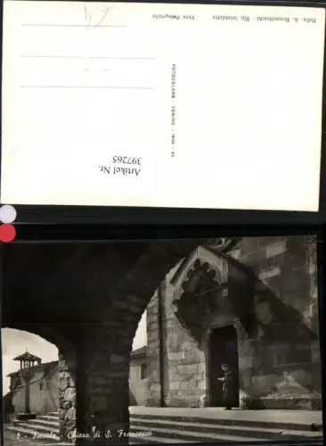397265,Toscana Firenze Fiesole Chiesa di S. Francesco Kirche Mönch