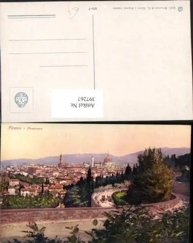 397267,Toscana Firenze Florenz Panorama Totale