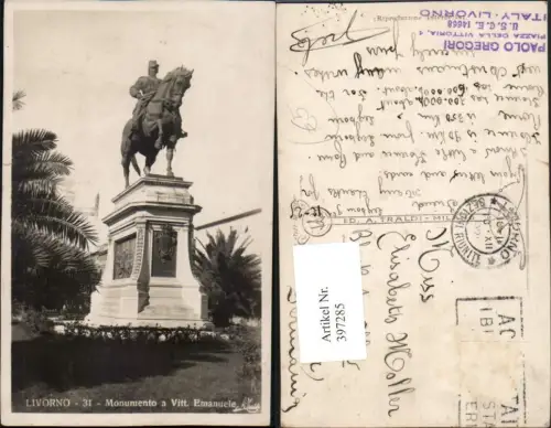397285,Toscana Livorno Monumento a Vittorio Emanuele Denkmal Statue
