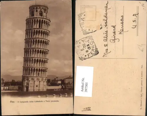 397301,Toscana Pisa Il Campanile della Cattedrale e Torre pendente Schiefer Turm