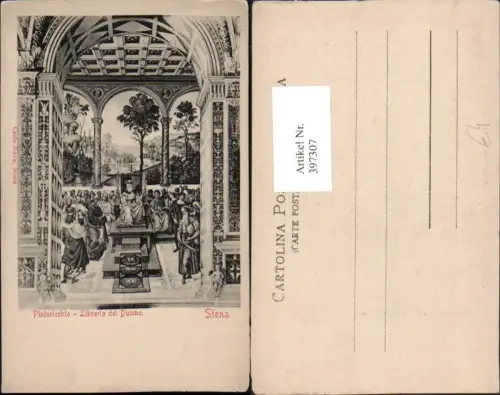 397307,Künstler AK Pinturicchio Toscana Siena Libreria del Duomo Botschafter