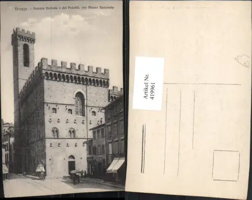 419961,Toscana Firenze Florenz Palazzo Pretorio o del Podesta Gebäude