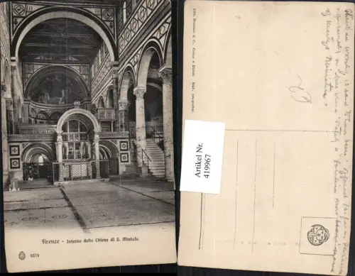 419967,Toscana Firenze Florenz Interno della Chiesa di S. Miniato Kirche Innenansicht