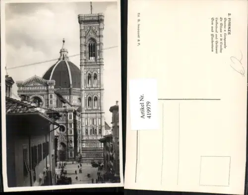 419979,Toscana Firenze Florenz Duomo e Campanile Dom Glockenturm