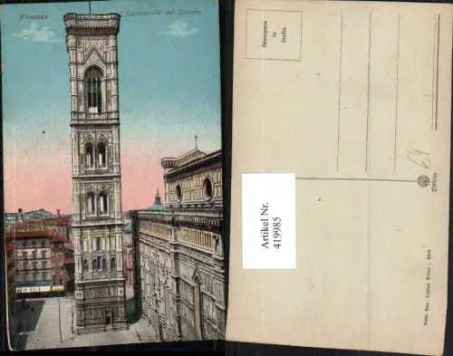 419985,Toscana Firenze Florenz Campanile del Duomo Dom Glockenturm