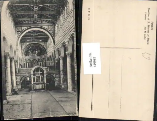 419989,Toscana Firenze Florenz Basilica di S. Miniato al Monte Kirche Innenansicht