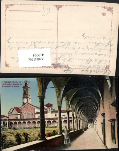 419995,Toscana Firenze Florenz Certosa Chiostro Grande col Cimitero Kloster