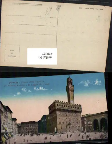 420027,Toscana Firenze Florenz Piazza della Signoria Palazzo Vecchio Rathaus