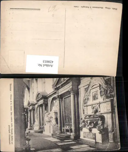 420033,Toscana Firenze Florenz Chiesa di S. Croce Kirche Innenansicht