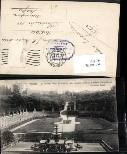 420034,Toscana Firenze Florenz Palazzo Pitti Fontana Brunnen