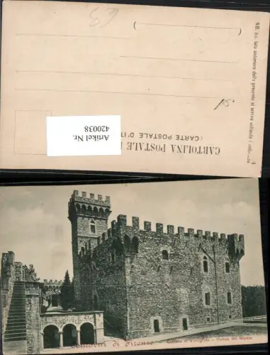 420038,Toscana Firenze Florenz Castello di Vincigliata Burg