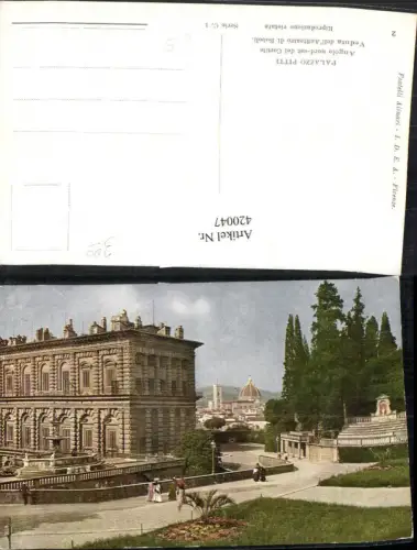 420047,Künstler AK Toscana Firenze Florenz Palzzo Pitti Palast