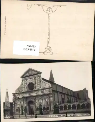 420056,Toscana Firenze Florenz Chiesa di S. Maria Novella Kirche