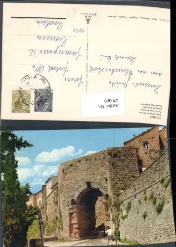 420069,Toscana Pisa Volterra Porta all'arco Etrusca Etrurisches Bogentor