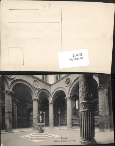 420075,Toscana Firenze Florenz Palazzo Vecchio Cortile Rathaus Hof Arkaden