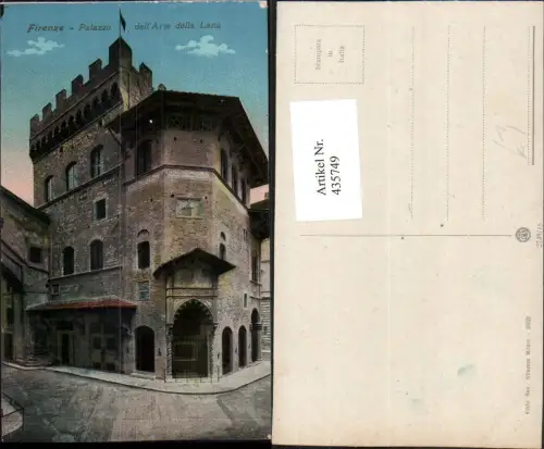 435749,Toscana Firenze Florenz Palazzo dell Arte della Lana Gebäude