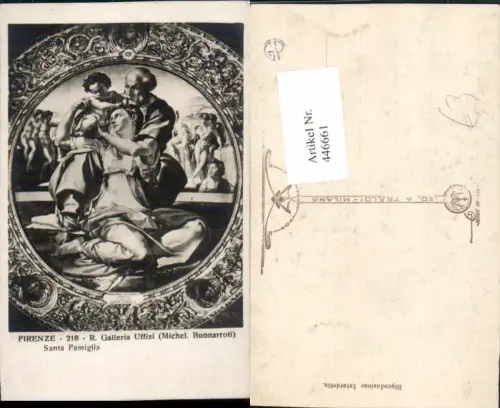 446661,Toscana Firenze Florenz Galleria Uffizi Santa Famiglia Gemälde