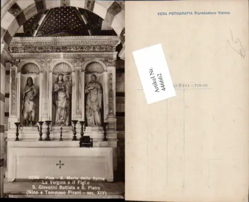 446662,Toscana Pisa S. Maria della Spina La Vergine Kirche Altar