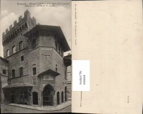 446664,Toscana Firenze Florenz Palagio dell Arte della Lana Gebäude