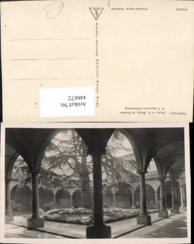 446672,Toscana Firenze Florenz Museo di S. Marco Chiostro S. Antonino Kloster Arkaden