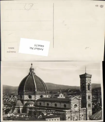 446675,Toscana Firenze Florenz Cattedrale e la Torre della Cupola S. Lorenzo Kirche