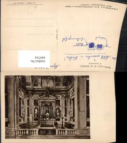 449754,Toscana Firenze Florenz Basilica di S. Marco Kirche Innenansicht