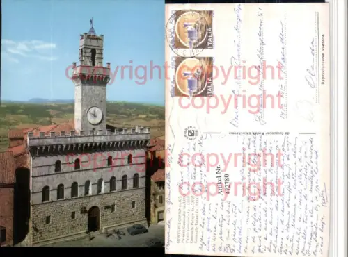 472780,Toscana Siena Montepulciano Palazzo Comunale Palast