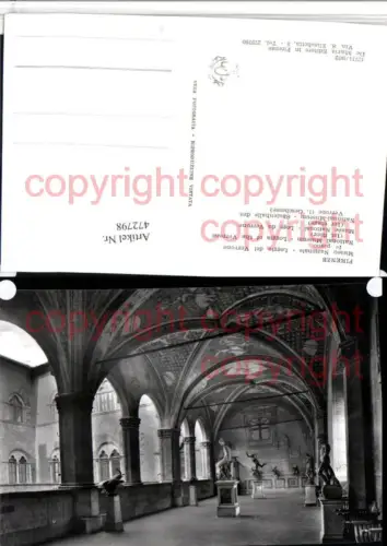 472798,Toscana Firenze Florenz Museo Nazionale Loggia del Verrone Arkaden