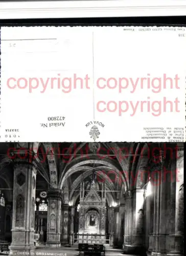 472800,Toscana Firenze Florenz Chiesa di Orsammichele Kirche Innenansicht