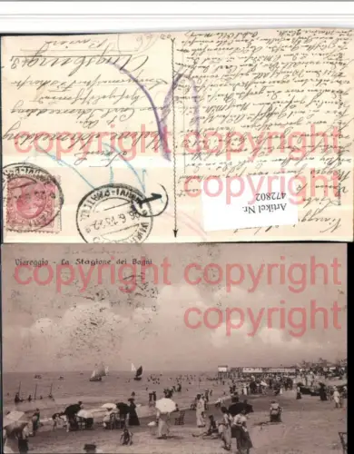 472802,Toscana Lucca Viareggio La Stagione di Bagni Strandleben Strand